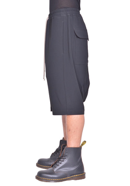 RICK OWENS MEN RU02F4384 HY RICK'S PODS SHORTS BLACK