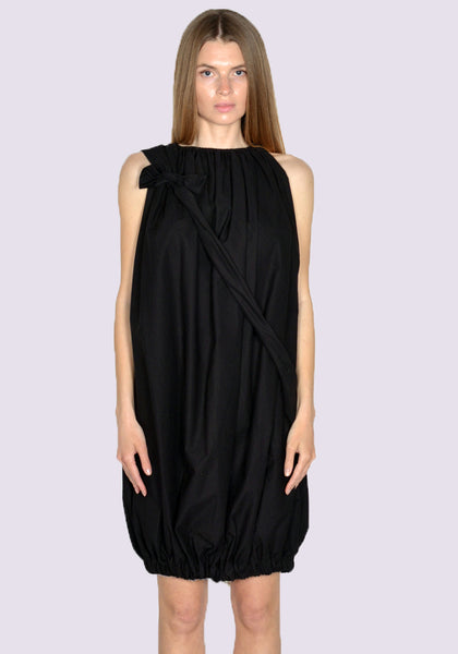 RICK OWENS WOMEN RP01C5533 P 09 MINI BUBBLE DRESS BLACK SS23 | DOSHABURI Online Shop
