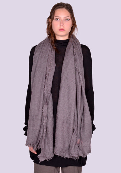 RICK OWENS WOMEN RP02D3460 34 FOLLO SCARF DUST FW24 | DOSHABURI Online Shop