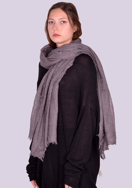 RICK OWENS WOMEN RP02D3460 34 FOLLO SCARF DUST FW24 | DOSHABURI Online Shop