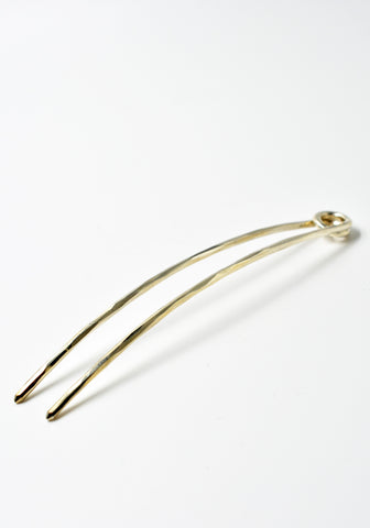 WERKSTATT:MÜNCHEN M4200 SILVER HAIR-PIN HAMMERED (New Season)