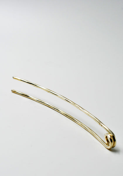 WERKSTATT:MÜNCHEN M4200 SILVER HAIR-PIN HAMMERED