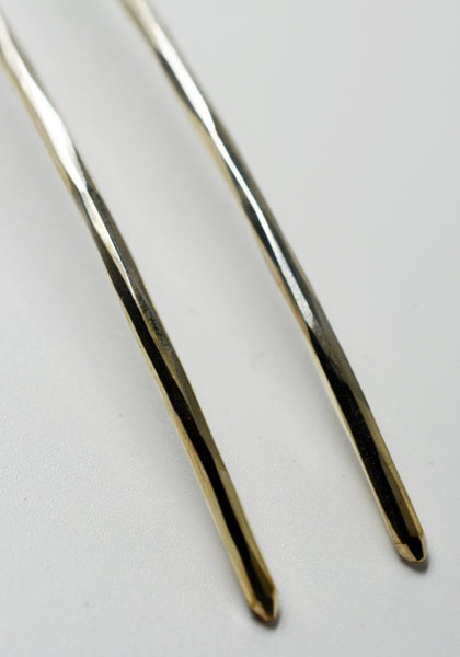 WERKSTATT:MÜNCHEN M4200 SILVER HAIR-PIN HAMMERED