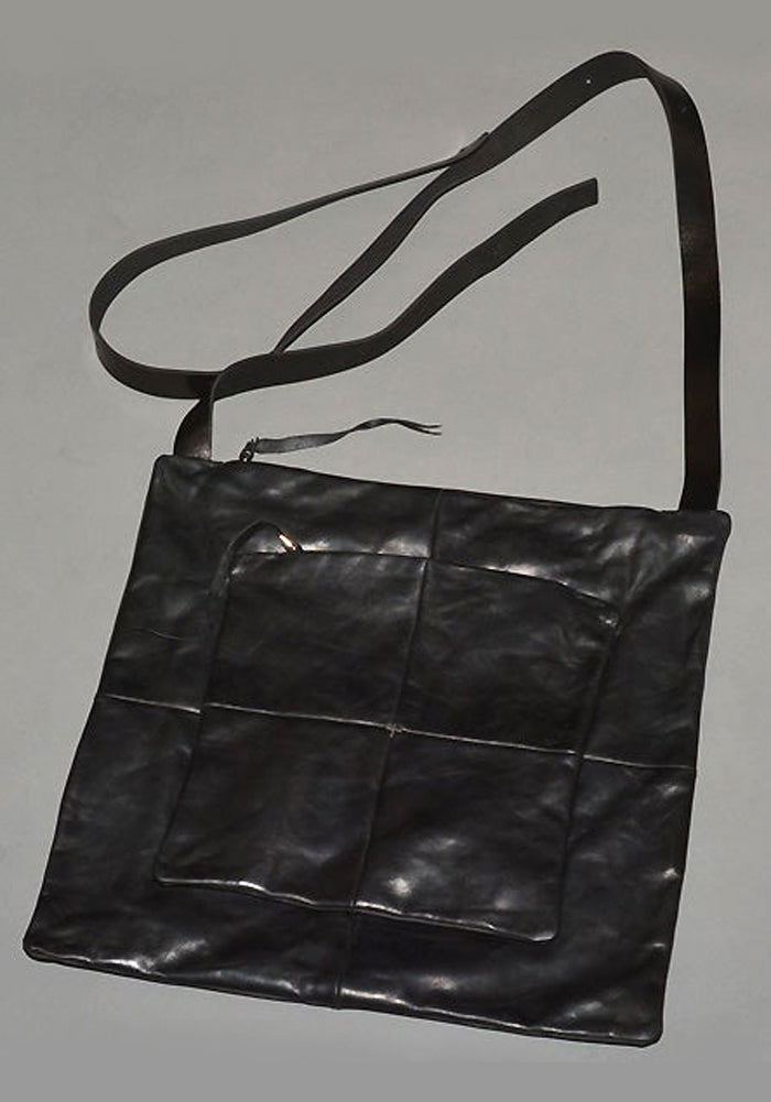 m.a+ by Maurizio Amadei 通販 LEATHER MESSENGER BAG BLACK-DOSHABURI