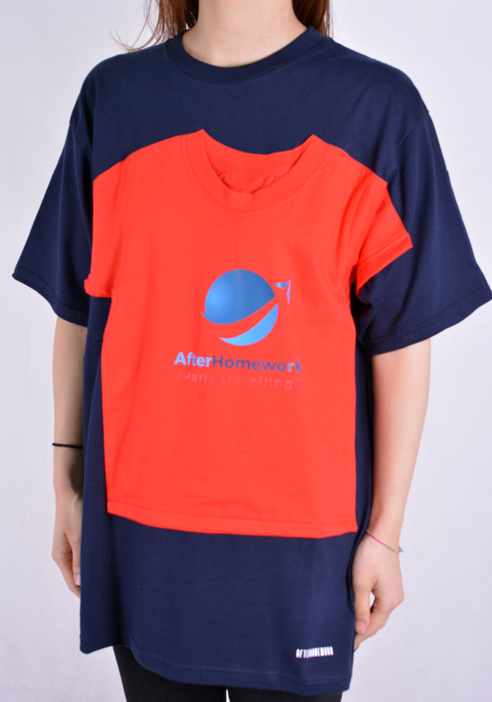 AFTER HOMEWORK アフターホームワーク通販 DOUBLE T-SHIRT BLUE/RED 20SS – DOSHABURI |  50%OFF サマーセール SS24 | 日本国内配送(関税なし) キャンペーン