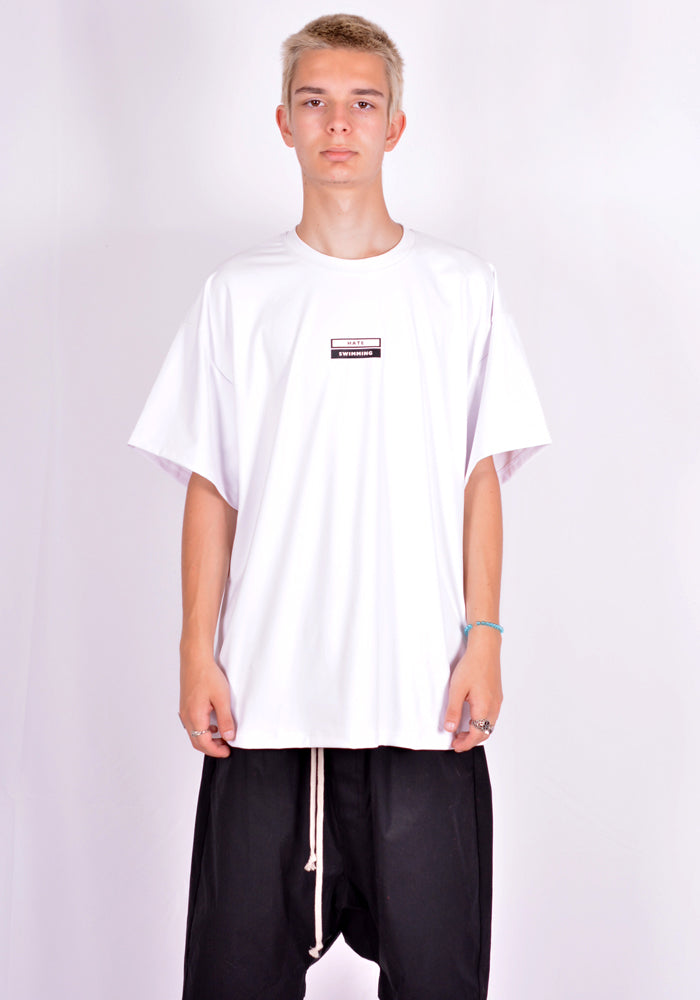 GUACAMOLE RASH GUARD/HALF OVERSIZE T-SHIRT WHITE | DOSHABURI Online Shop